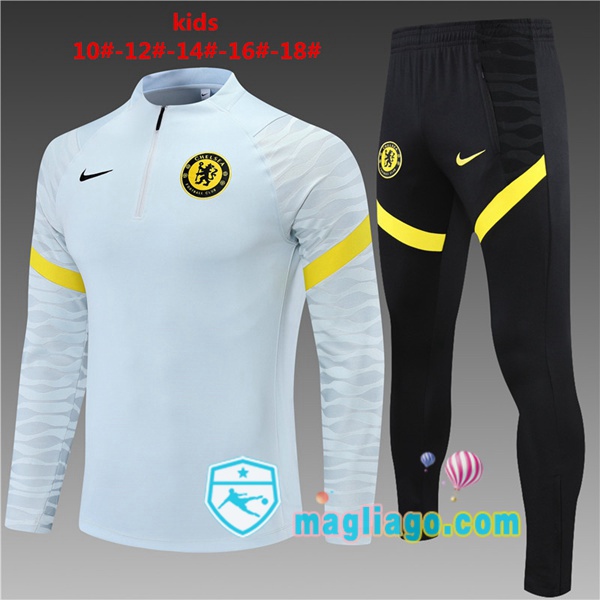 Magliago - Passione Maglie Thai Affidabili Basso Costo Online Shop | Tuta da Allenamento FC Chelsea Bambino Grigio 2021/2022