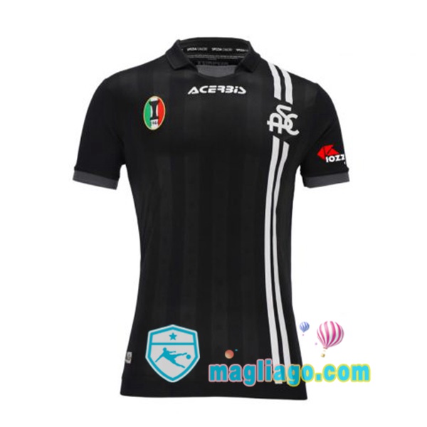 Magliago - Passione Maglie Thai Affidabili Basso Costo Online Shop | Maglia Spezia Calcio Uomo Seconda Nero 2021/2022