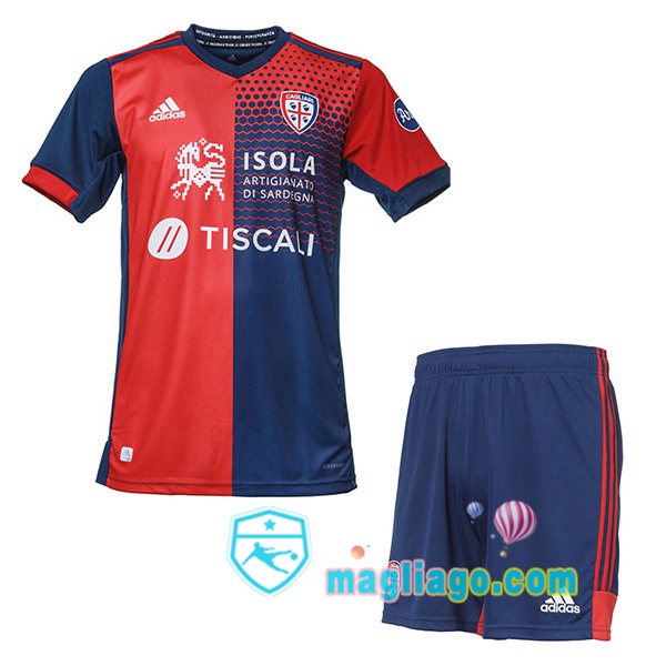 Magliago - Passione Maglie Thai Affidabili Basso Costo Online Shop | Maglia Cagliari Calcio Bambino Uomo Prima Rosso Blu 2021/2022