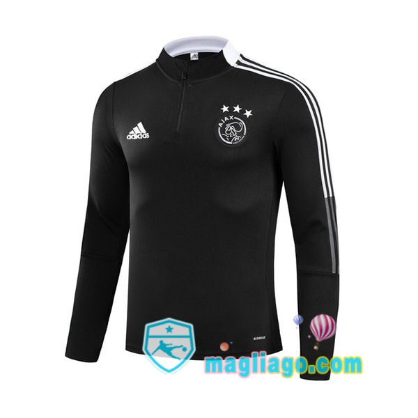 Magliago - Passione Maglie Thai Affidabili Basso Costo Online Shop | Felpe Allenamento AFC Ajax Nero 2021/2022