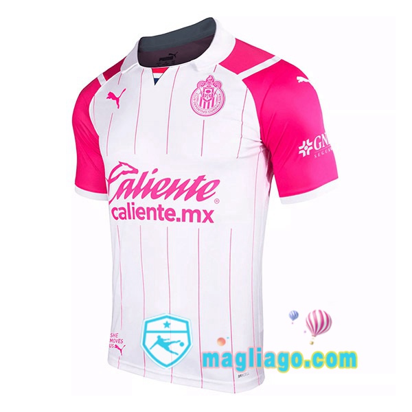 Magliago - Passione Maglie Thai Affidabili Basso Costo Online Shop | Maglia CD Guadalajara Uomo Special Edition Rosa Bianco 2021/2022