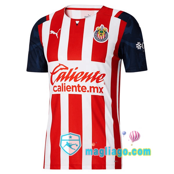 Magliago - Passione Maglie Thai Affidabili Basso Costo Online Shop | Maglia CD Guadalajara Uomo Prima Rosso Bianco 2021/2022