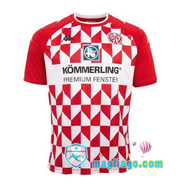 Magliago - Passione Maglie Thai Affidabili Basso Costo Online Shop | Maglia FSV Mainz 05 Uomo Prima Rosso Bianco 2021/2022