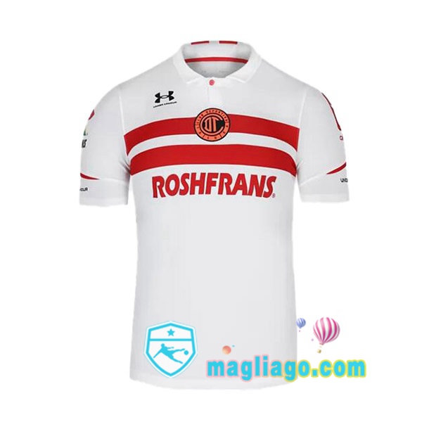 Magliago - Passione Maglie Thai Affidabili Basso Costo Online Shop | Maglia Deportivo Toluca Uomo Seconda Bianco 2021/2022