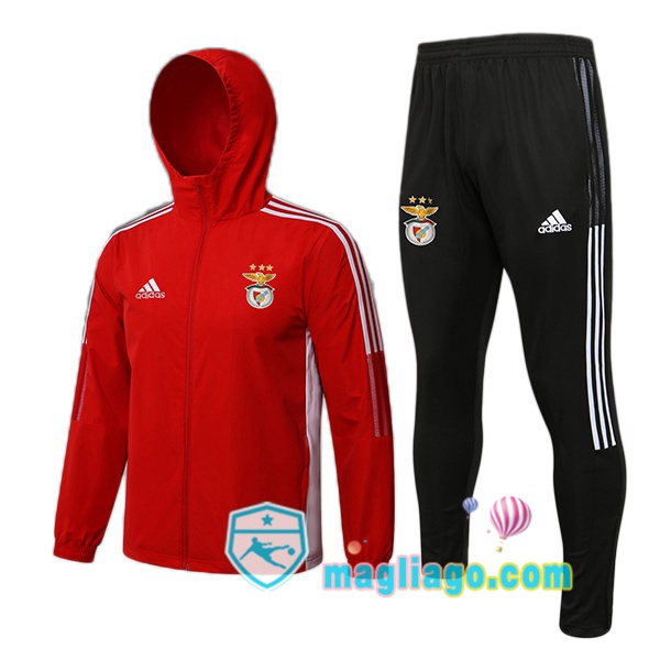 Magliago - Passione Maglie Thai Affidabili Basso Costo Online Shop | Giacca Con Cappuccio S.L Benfica Rosso 2021/2022