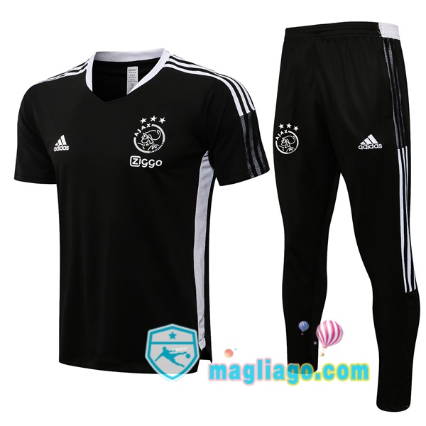 Magliago - Passione Maglie Thai Affidabili Basso Costo Online Shop | Maglie Allenamento AFC Ajax + Pantaloni Nero 2021/2022