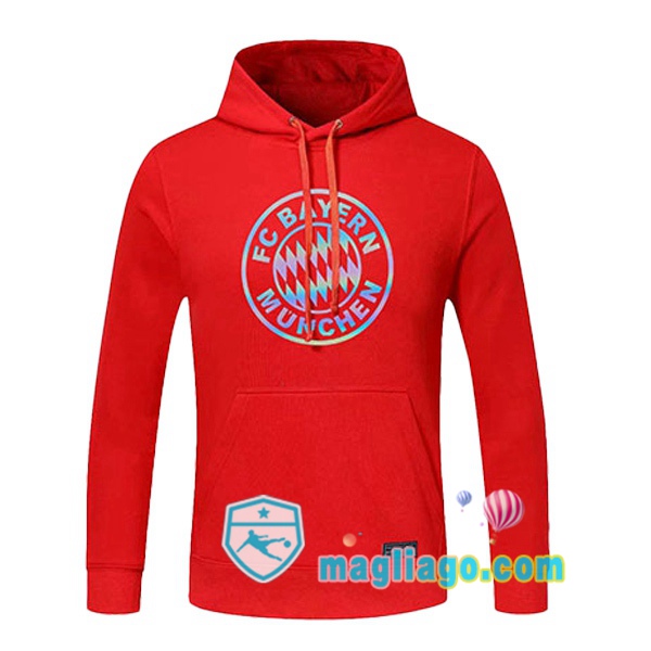 Magliago - Passione Maglie Thai Affidabili Basso Costo Online Shop | Felpa Con Cappuccio Bayern Monaco Rosso 2020/2021
