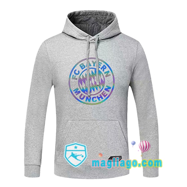 Magliago - Passione Maglie Thai Affidabili Basso Costo Online Shop | Felpa Con Cappuccio Bayern Monaco Grigio 2020/2021