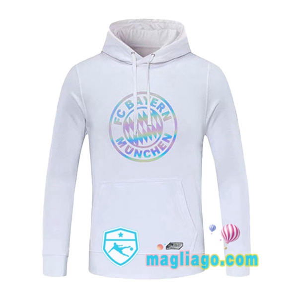 Magliago - Passione Maglie Thai Affidabili Basso Costo Online Shop | Felpa Con Cappuccio Bayern Monaco Bianco 2020/2021
