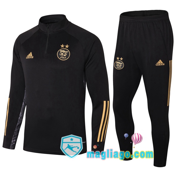 Magliago - Passione Maglie Thai Affidabili Basso Costo Online Shop | Tuta da Allenamento Algeria Nero 2020/2021