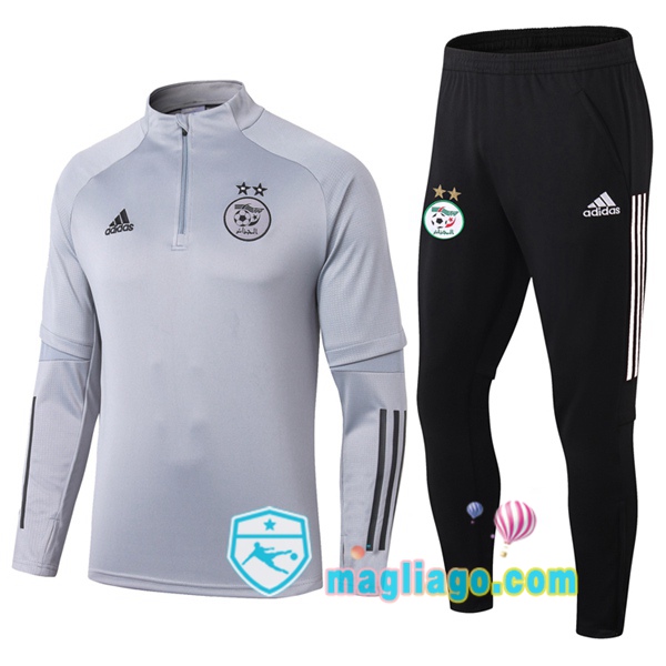 Magliago - Passione Maglie Thai Affidabili Basso Costo Online Shop | Tuta da Allenamento Algeria Grigio 2020/2021