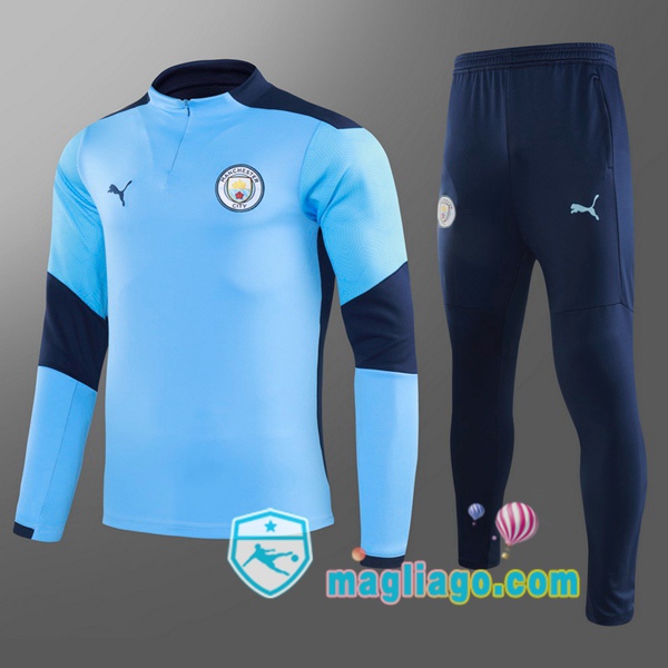 Magliago - Passione Maglie Thai Affidabili Basso Costo Online Shop | Tuta da Allenamento Manchester City Bambino Blu 2020/2021