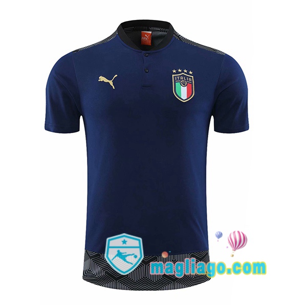 Magliago - Passione Maglie Thai Affidabili Basso Costo Online Shop | Italia Polo Maglia Uomo Blu 2020/2021