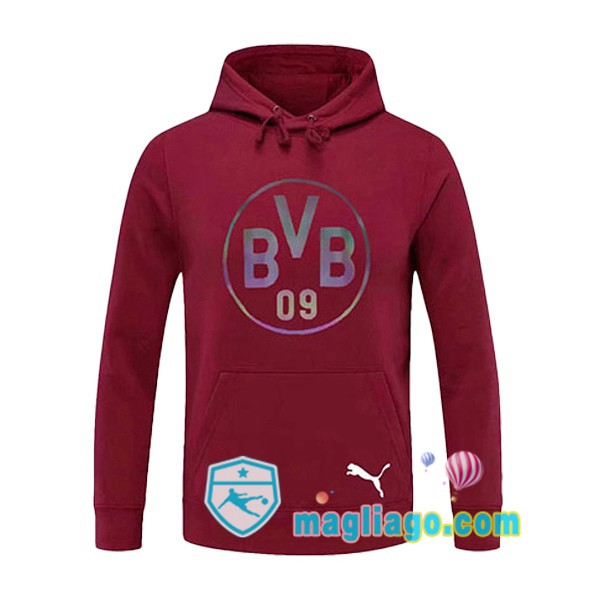 Magliago - Passione Maglie Thai Affidabili Basso Costo Online Shop | Felpa Con Cappuccio Dortmund BVB Rosso 2020/2021