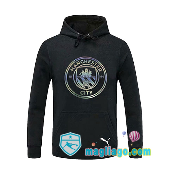Magliago - Passione Maglie Thai Affidabili Basso Costo Online Shop | Felpa Con Cappuccio Manchester City Nero 2020/2021