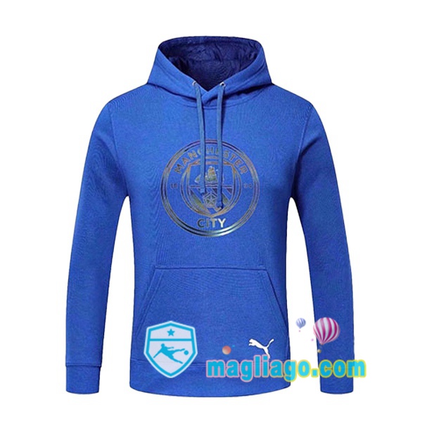 Magliago - Passione Maglie Thai Affidabili Basso Costo Online Shop | Felpa Con Cappuccio Manchester City Blu 2020/2021
