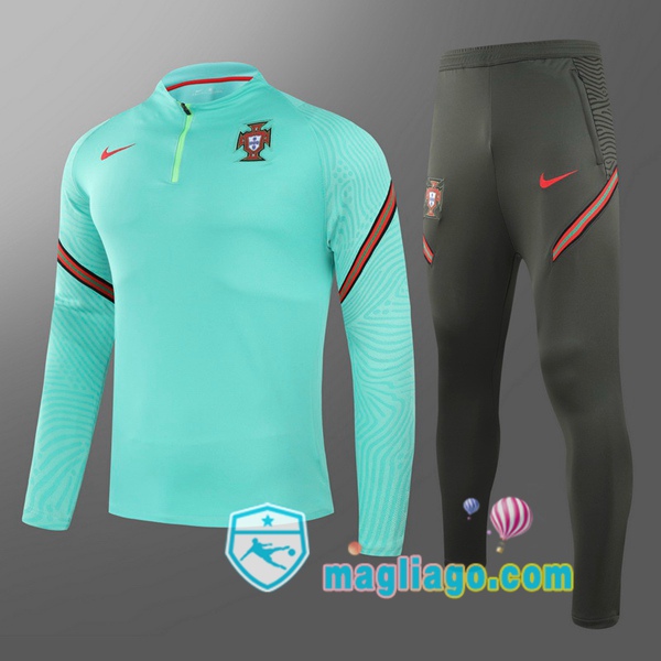 Magliago - Passione Maglie Thai Affidabili Basso Costo Online Shop | Tuta da Allenamento Portogallo Bambino Verde 2020/2021