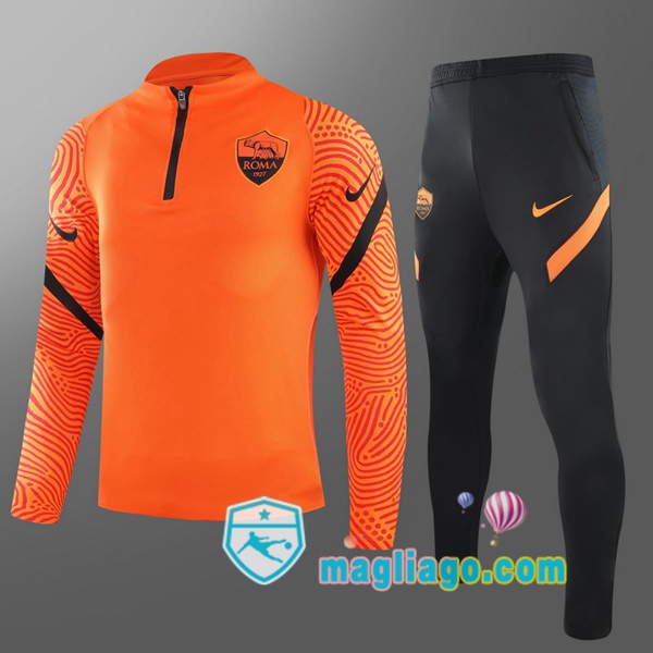 Magliago - Passione Maglie Thai Affidabili Basso Costo Online Shop | Tuta da Allenamento AS Roma Bambino Arancione 2020/2021
