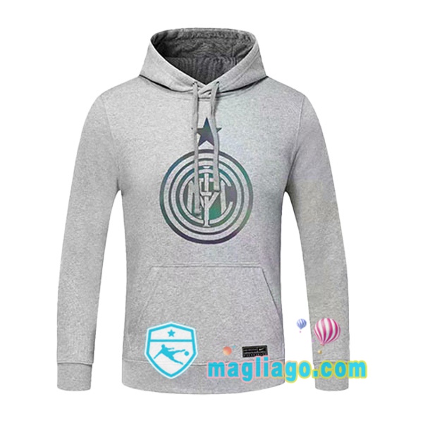 Magliago - Passione Maglie Thai Affidabili Basso Costo Online Shop | Felpa Con Cappuccio Inter Milan Grigio 2020/2021