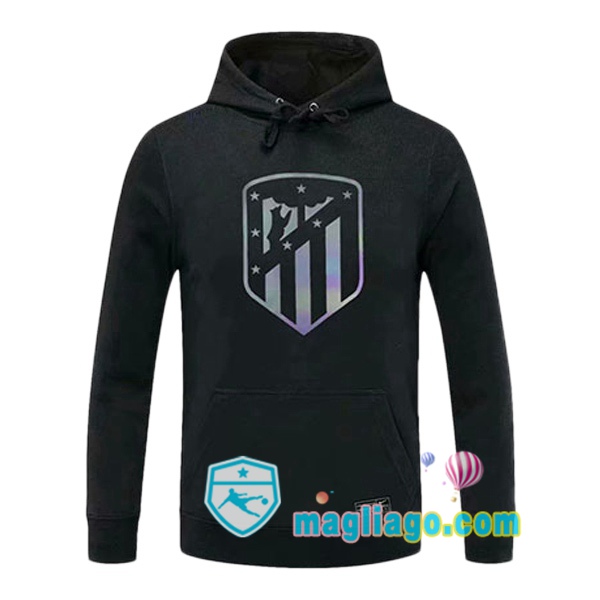 Magliago - Passione Maglie Thai Affidabili Basso Costo Online Shop | Felpa Con Cappuccio Atletico Madrid Nero 2020/2021