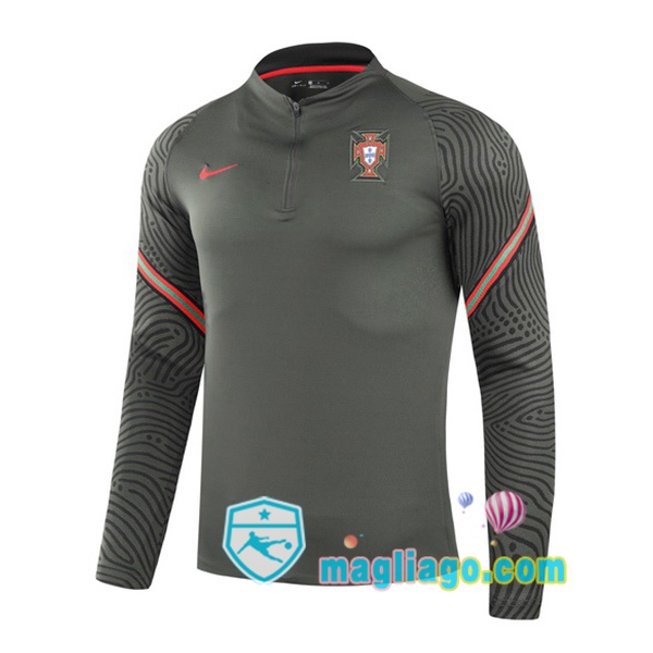 Magliago - Passione Maglie Thai Affidabili Basso Costo Online Shop | Felpe Allenamento Portogallo Verde Scuro 2020/2021