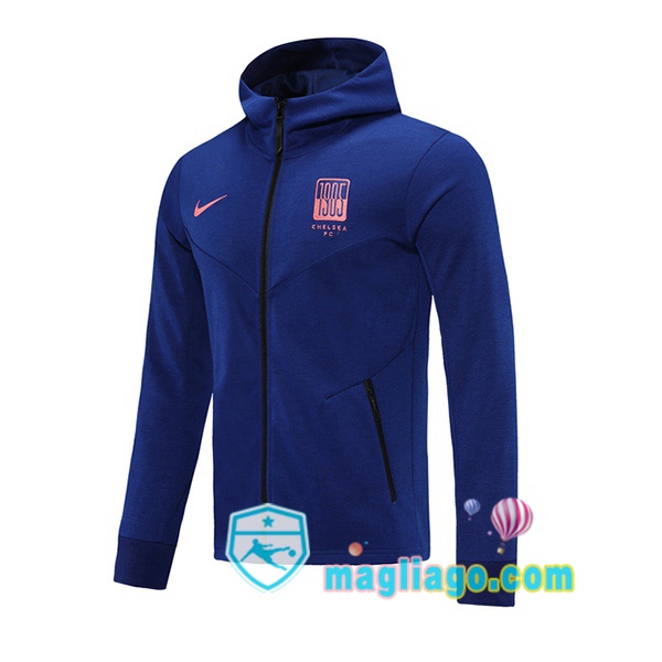 Magliago - Passione Maglie Thai Affidabili Basso Costo Online Shop | Felpa Con Cappuccio FC Chelsea Blu 2020/2021