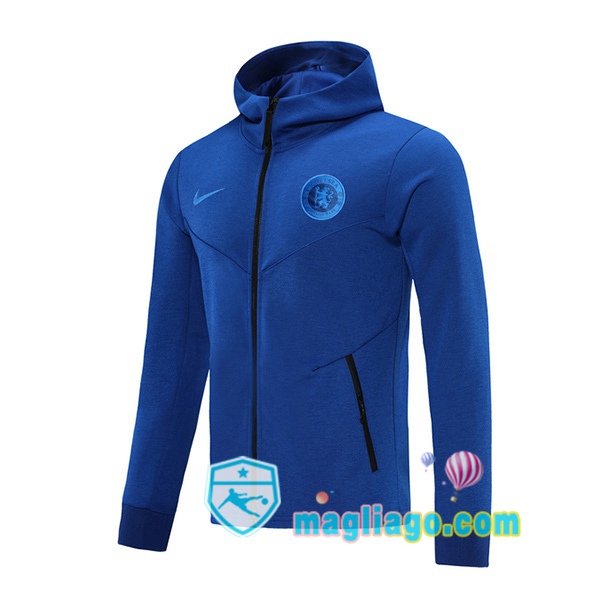 Magliago - Passione Maglie Thai Affidabili Basso Costo Online Shop | Felpa Con Cappuccio FC Chelsea Blu 2020/2021