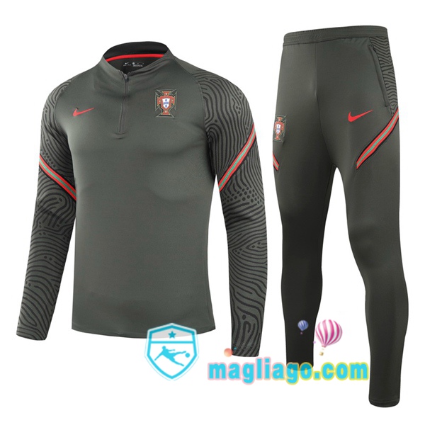 Magliago - Passione Maglie Thai Affidabili Basso Costo Online Shop | Tuta da Allenamento Portogallo Verde Scuro 2020/2021