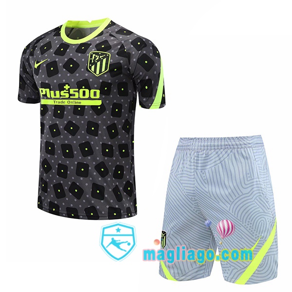 Magliago - Passione Maglie Thai Affidabili Basso Costo Online Shop | Maglie Allenamento Atletico Madrid + Shorts Grigio 2020/2021
