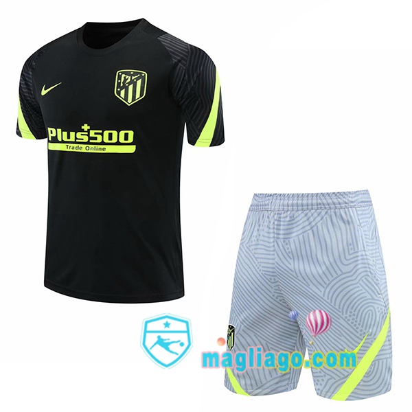 Magliago - Passione Maglie Thai Affidabili Basso Costo Online Shop | Maglie Allenamento Atletico Madrid + Shorts Nero 2020/2021