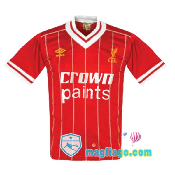 Magliago - Passione Maglie Thai Affidabili Basso Costo Online Shop | 1983-1984 FC Liverpool Prima Retro Maglia Storica Rosso