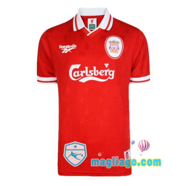 Magliago - Passione Maglie Thai Affidabili Basso Costo Online Shop | 1996-1997 FC Liverpool Prima Retro Maglia Storica Rosso
