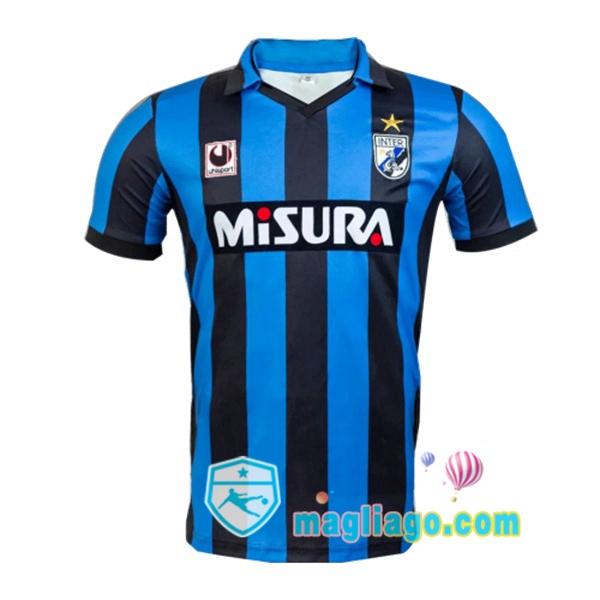 Magliago - Passione Maglie Thai Affidabili Basso Costo Online Shop | 1988-1990 Inter Milan Prima Retro Maglia Storica Blu Nero