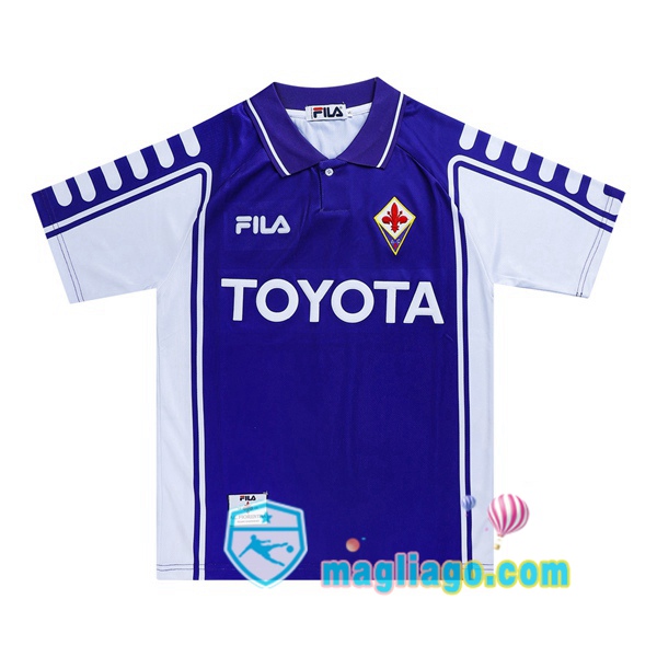 Magliago - Passione Maglie Thai Affidabili Basso Costo Online Shop | 1999-2000 ACF Fiorentina Prima Retro Maglia Storica Porpora