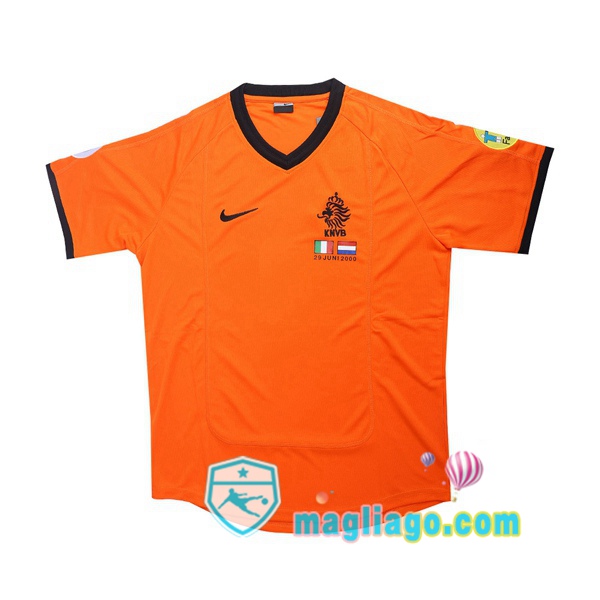 Magliago - Passione Maglie Thai Affidabili Basso Costo Online Shop | 2000 Paesi Bassi Prima Retro Maglia Storica Arancione