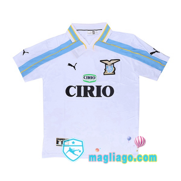 Magliago - Passione Maglie Thai Affidabili Basso Costo Online Shop | 1999-2000 SS Lazio Seconda Retro Maglia Storica Bianco