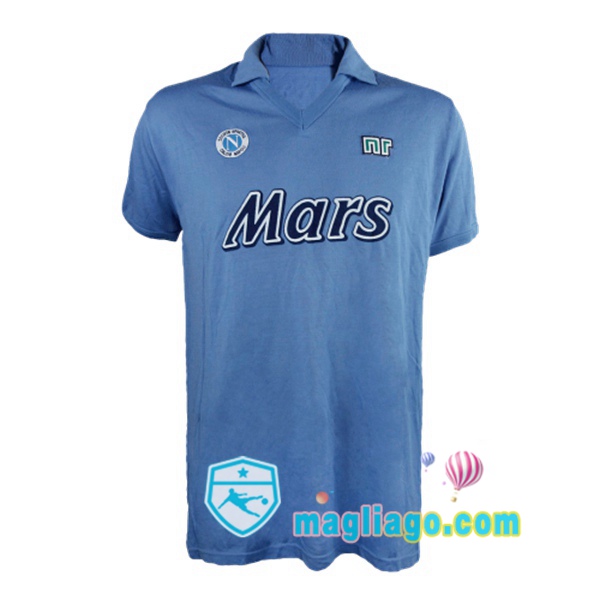 Magliago - Passione Maglie Thai Affidabili Basso Costo Online Shop | 1989-1990 SSC Napoli Prima Retro Maglia Storica Blu