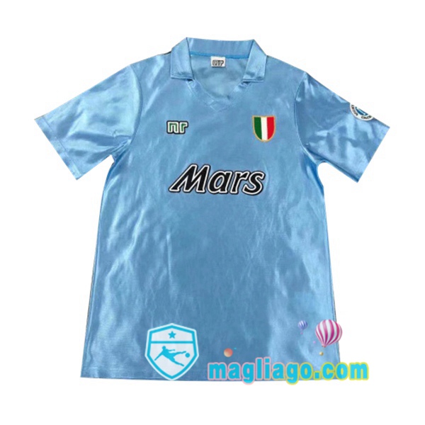 Magliago - Passione Maglie Thai Affidabili Basso Costo Online Shop | 1990-1991 SSC Napoli Prima Retro Maglia Storica Blu