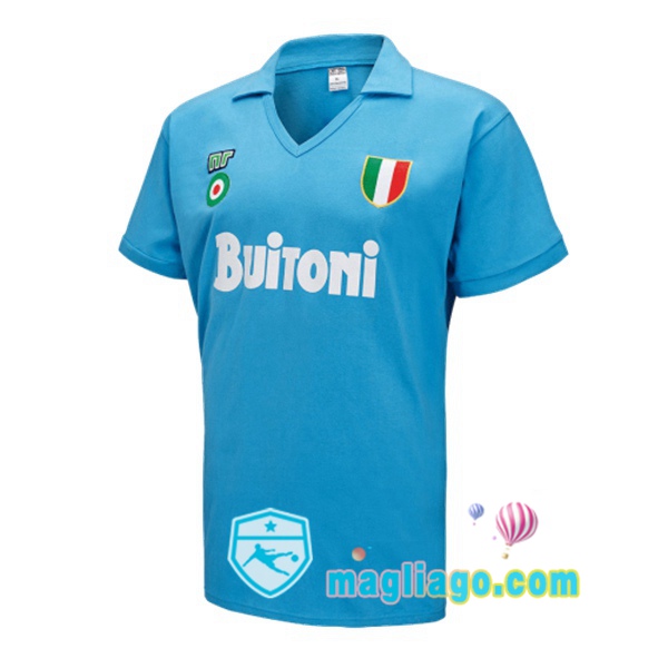 Magliago - Passione Maglie Thai Affidabili Basso Costo Online Shop | 1987-1988 SSC Napoli Prima Retro Maglia Storica Blu