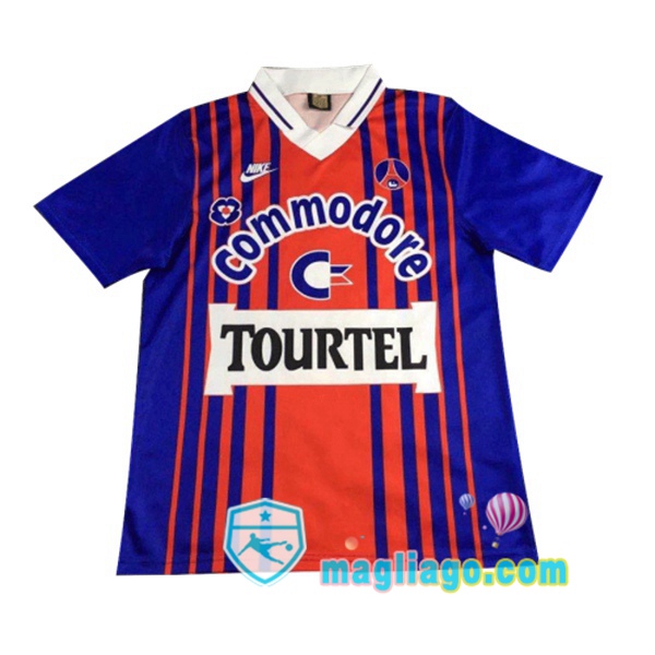 Magliago - Passione Maglie Thai Affidabili Basso Costo Online Shop | 1993-1994 Paris PSG Prima Retro Maglia Storica Blu