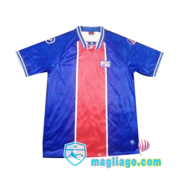 Magliago - Passione Maglie Thai Affidabili Basso Costo Online Shop | 1994-1995 Paris PSG Prima Retro Maglia Storica Blu
