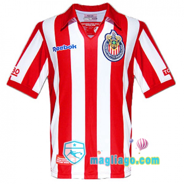 Magliago - Passione Maglie Thai Affidabili Basso Costo Online Shop | 2007-2008 Deportivo Guadalajara Prima Retro Maglia Storica