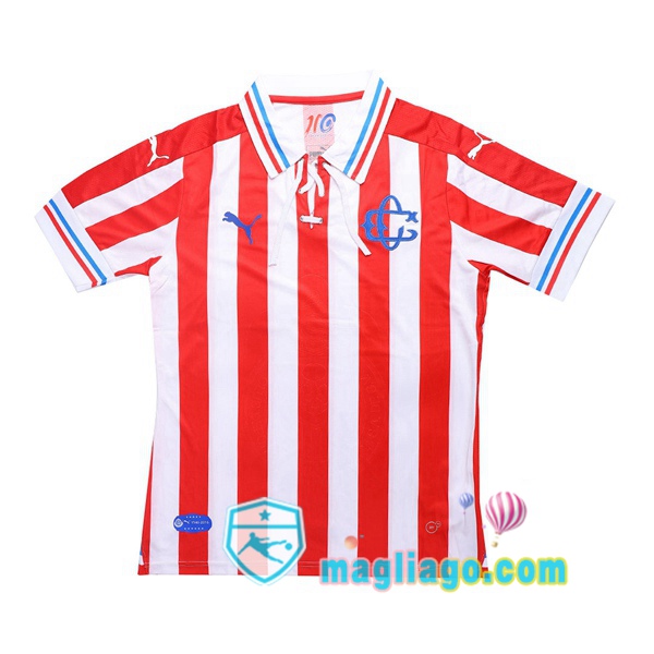Magliago - Passione Maglie Thai Affidabili Basso Costo Online Shop | Deportivo Guadalajara Prima 110-Yeas Retro Maglia Storica