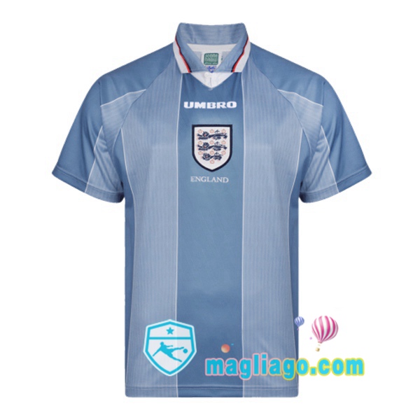 Magliago - Passione Maglie Thai Affidabili Basso Costo Online Shop | 1996 Inghilterra Seconda Retro Maglia Storica Blu
