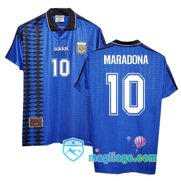 Magliago - Passione Maglie Thai Affidabili Basso Costo Online Shop | 1994-1995 Argentina Seconda Retro Maglia Storica MARADONA #10