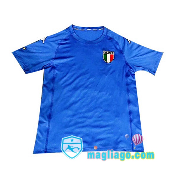 Magliago - Passione Maglie Thai Affidabili Basso Costo Online Shop | 2002 Coppa del Mondo Italia Prima Retro Maglia Storica Blu