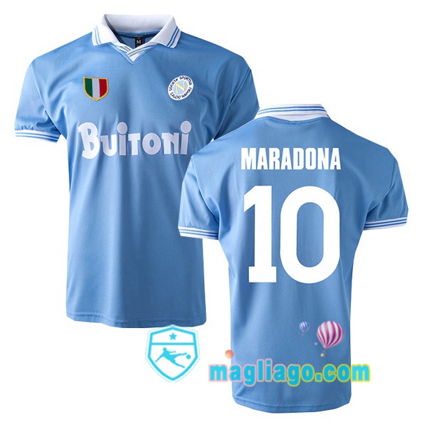 Magliago - Passione Maglie Thai Affidabili Basso Costo Online Shop | 1986-1987 SSC Napoli Prima Retro Maglia Storica MARADONA #10