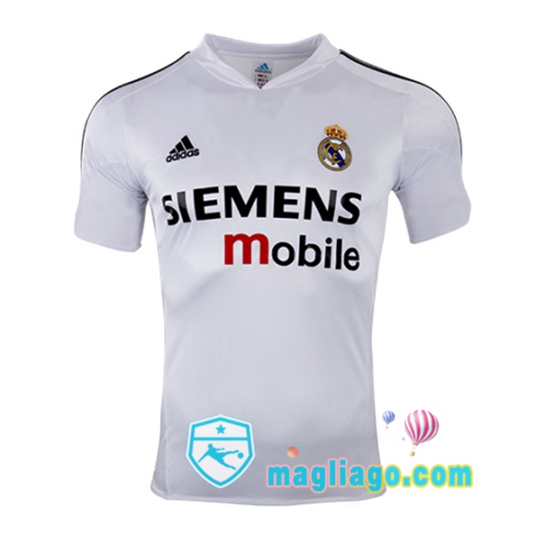 Magliago - Passione Maglie Thai Affidabili Basso Costo Online Shop | 2004-2005 Real Madrid Prima Retro Maglia Storica