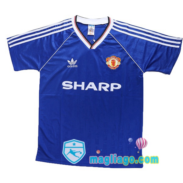 Magliago - Passione Maglie Thai Affidabili Basso Costo Online Shop | 1986-1988 Manchester United Terza Seconda Retro Maglia Storica