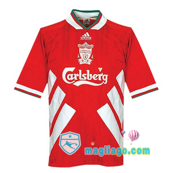 Magliago - Passione Maglie Thai Affidabili Basso Costo Online Shop | 1993-1995 FC Liverpool Prima Retro Maglia Storica Rosso
